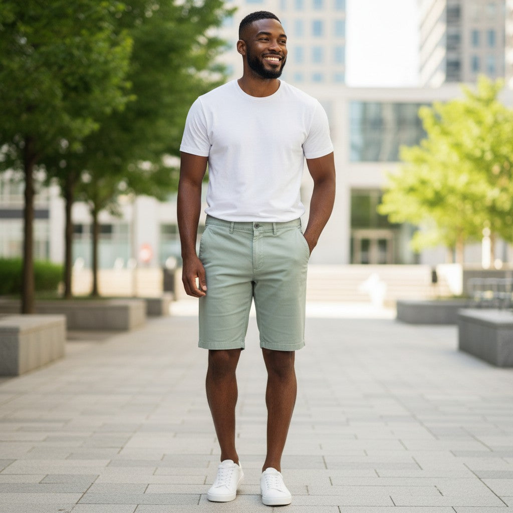 Gurteen - Mens Shorts - Summer Bermuda - Cove - Light Green - 59002 062 - Wildvine Clothing, Spalding, Lincolnshire