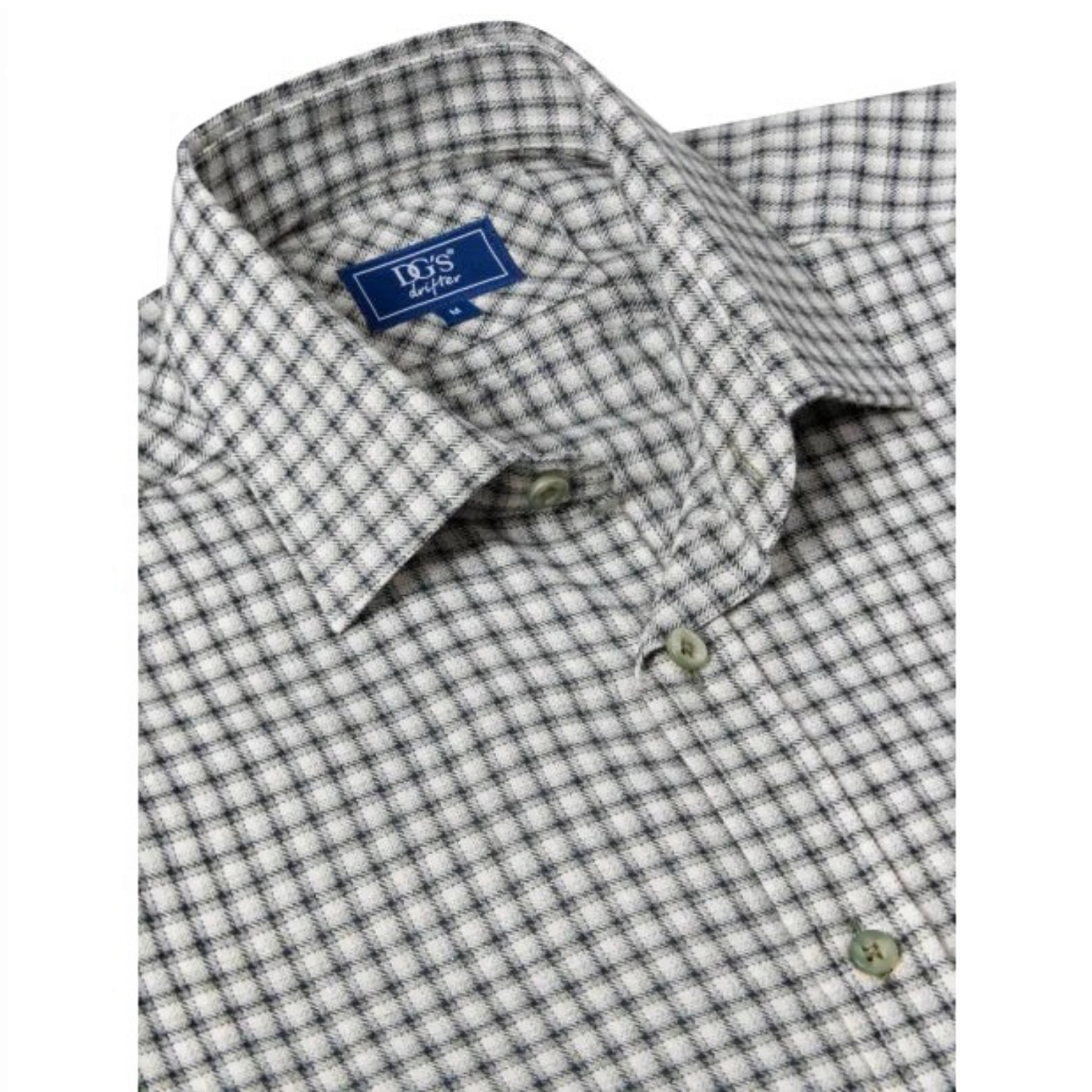 DG's Drifter Mens - Geneva Long Sleeve Casual Shirt - Light Green - 114061-32 - Wildvine Clothing, Spalding, Lincolnshire