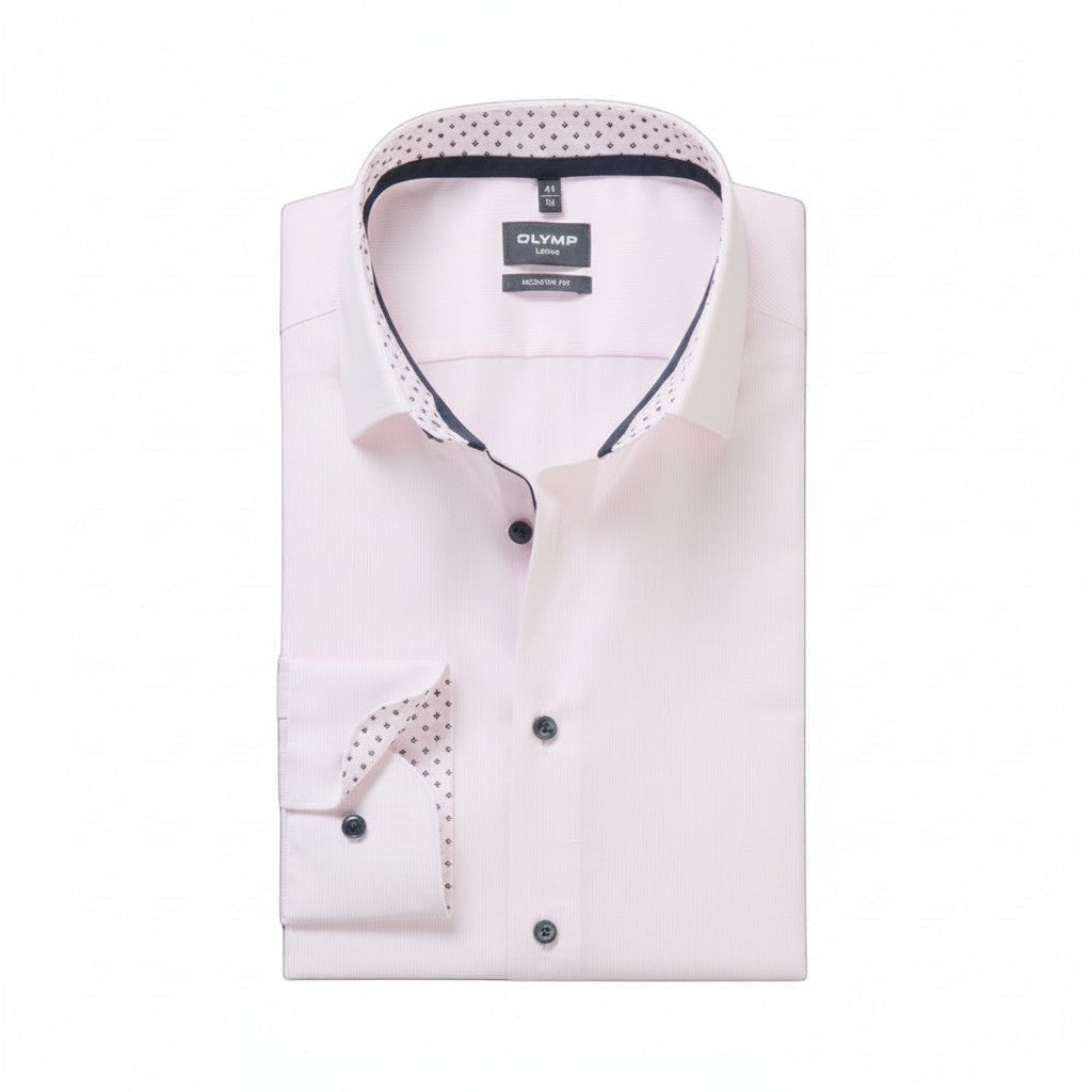 Olymp - Mens shirt - Modern Fit Dress Shirt - Light Rose - Wildvine Clothing, Spalding, Lincolnshire
