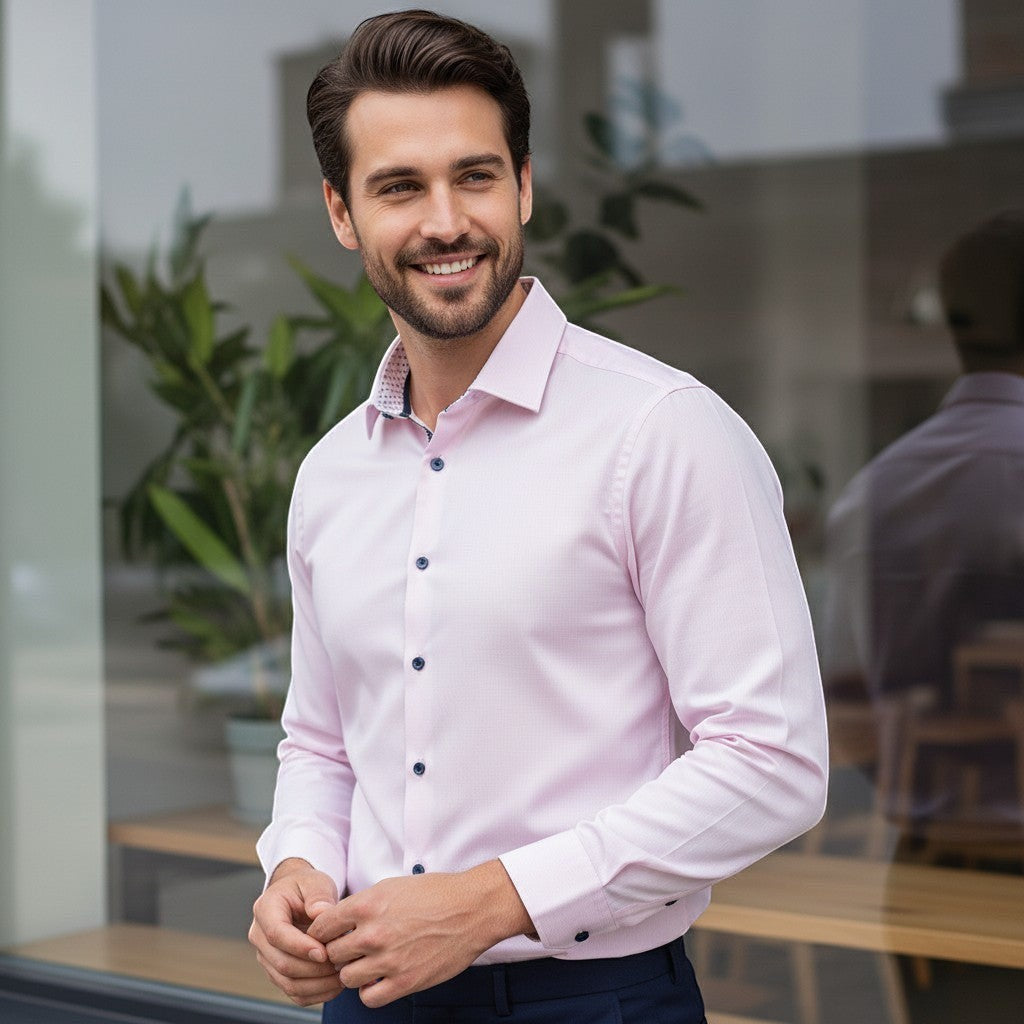 Olymp - Mens shirt - Modern Fit Dress Shirt - Light Rose - Wildvine Clothing, Spalding, Lincolnshire