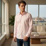 OLYMP - Mens Shirt - Level Five Body Fit - Light Rose - Wildvine Clothing, Spalding, Lincolnshire