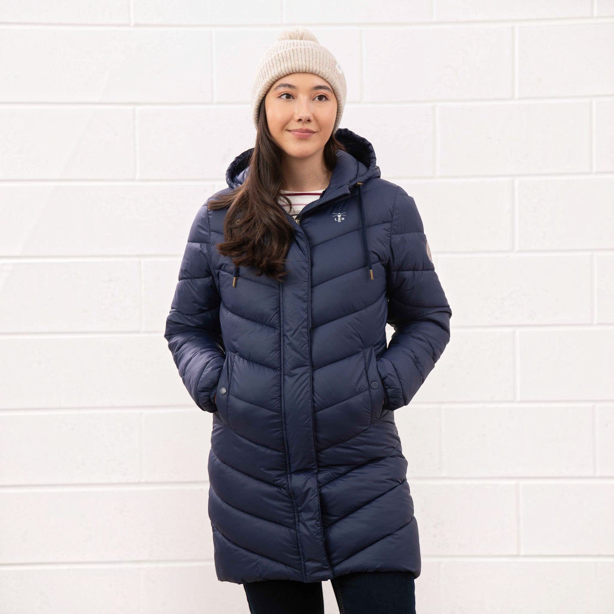 Lighthouse - Ladies Laurel Coat - Navy - Wildvine Clothing, Spalding, Lincolnshire
