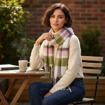 Lighthouse - Ladies Scarf - Sea Kelp Rose Cocoa - Wildvine Clothing, Spalding, Lincolnshire