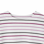 Lighthouse - Ladies Causeway II Top - Cranberry/Pink Stripe - Wildvine Clothing, Spalding, Lincolnshire
