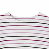 Lighthouse - Ladies Causeway II Top - Cranberry/Pink Stripe - Wildvine Clothing, Spalding, Lincolnshire