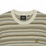 WILDVINE Clothing Co. Lyle & Scott men's crew neck jumper in cream with a multi-coloured Fairisle knit pattern.