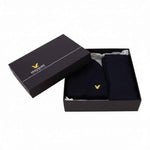 Lyle & Scott - Mens Brushed Scarf and Beanie Hat Set - Jet Black - Z865 - Wildvine Clothing, Spalding, Lincolnshire