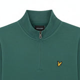 Lyle & Scott - Mens Loopback Quarter Zip Sweat - W130 Everglade - Wildvine Clothing, Spalding, Lincolnshire