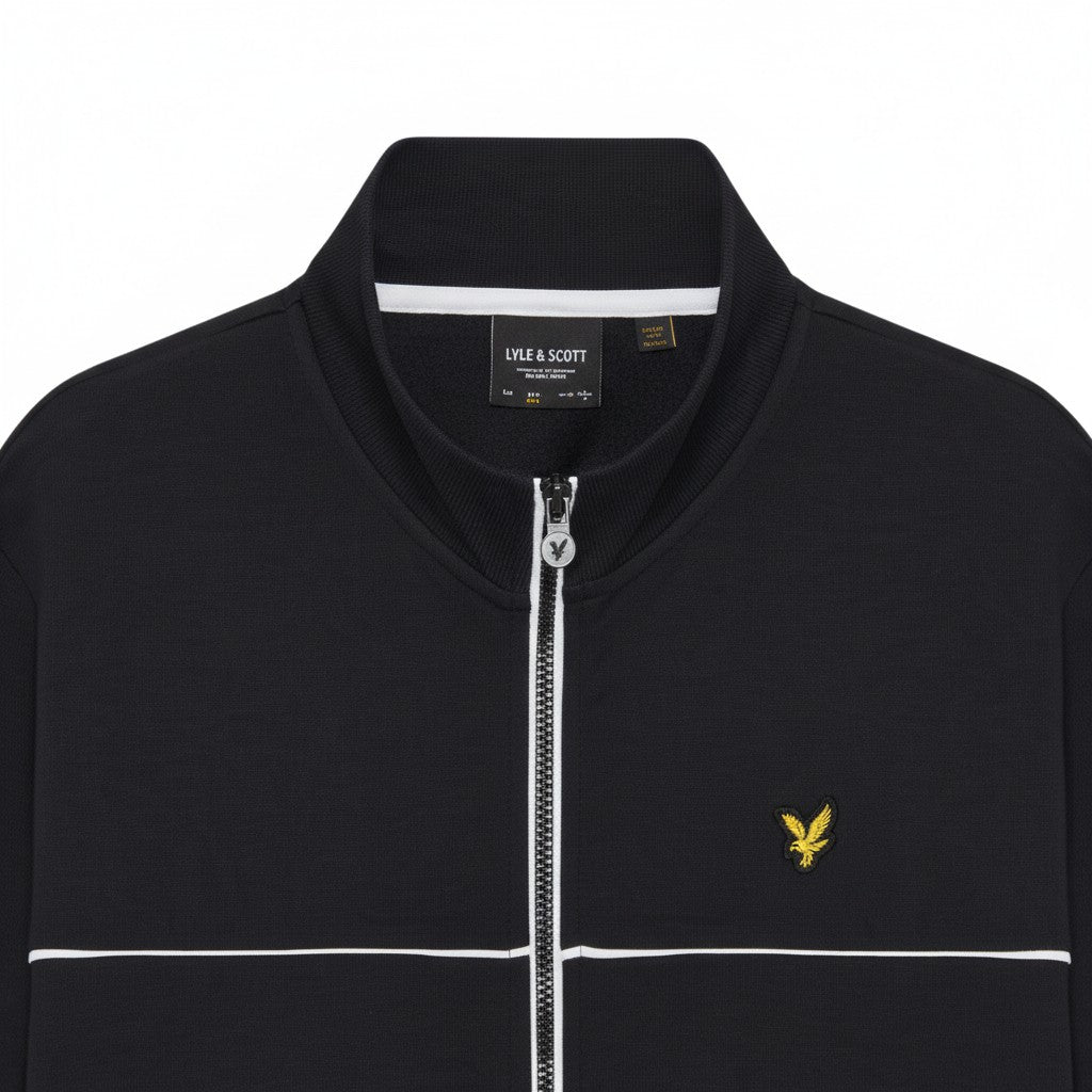 Lyle & Scott - Mens Piped Full Zip Track Top - Dark Navy - ML2507V Z271 - Wildvine Clothing, Spalding, Lincolnshire