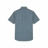 Lyle & Scott - Mens Fine Check Short Sleeve Shirt - Denim - Y130 SW2401V - Wildvine Clothing, Spalding, Lincolnshire