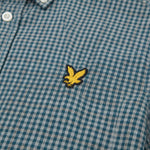 Lyle & Scott - Mens Fine Check Short Sleeve Shirt - Denim - Y130 SW2401V - Wildvine Clothing, Spalding, Lincolnshire