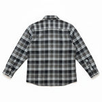 Lyle & Scott - Mens Brushed Cotton Check Shirt - Jet Black/ Limestone Y063 - Wildvine Clothing, Spalding, Lincolnshire