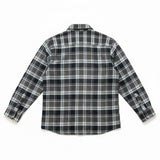 Lyle & Scott - Mens Brushed Cotton Check Shirt - Jet Black/ Limestone Y063 - Wildvine Clothing, Spalding, Lincolnshire