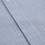 Lyle & Scott - Mens Short Sleeve Grid Check Shirt - Chalk Blue - W444 SW2415V - Wildvine Clothing, Spalding, Lincolnshire