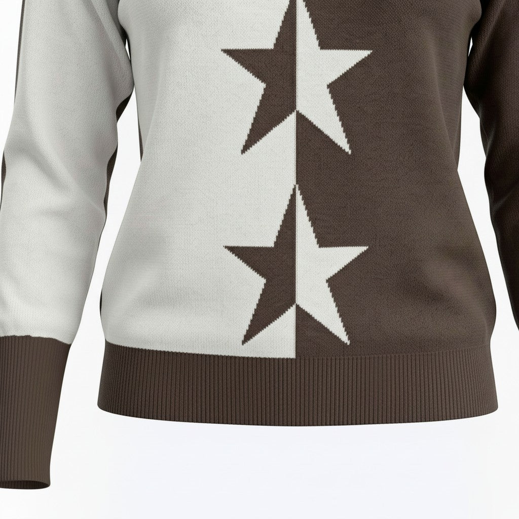 Alice Collins - Madison Pullover - Chocolate Chip/Winter White - 037A029 - Wildvine Clothing, Spalding, Lincolnshire