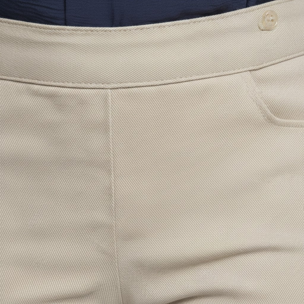 Pinnns - Ladies - Figure Sculpting Bengaline Crop Trousers - Marl Stone 408C - Wildvine Clothing, Spalding, Lincolnshire