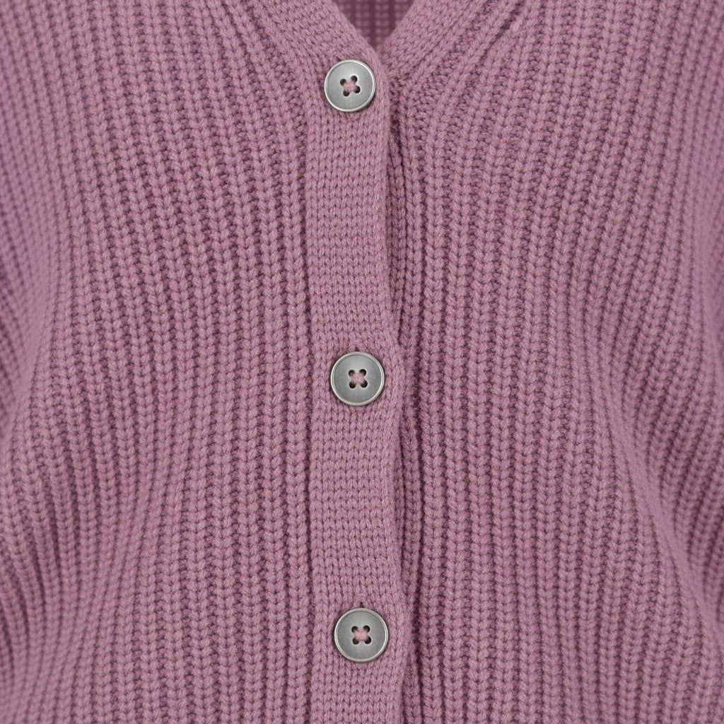 Fynch-Hatton - Ladies Cardigan Cotton - Mauve Rose 455 - Wildvine Clothing, Spalding, Lincolnshire