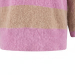 Fynch-Hatton - Ladies Knitwear - Stripe - Mauve Rose 455 - Wildvine Clothing, Spalding, Lincolnshire