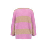 Fynch-Hatton - Ladies Knitwear - Stripe - Mauve Rose 455 - Wildvine Clothing, Spalding, Lincolnshire