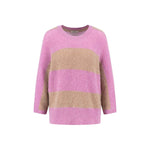 Fynch-Hatton - Ladies Knitwear - Stripe - Mauve Rose 455 - Wildvine Clothing, Spalding, Lincolnshire
