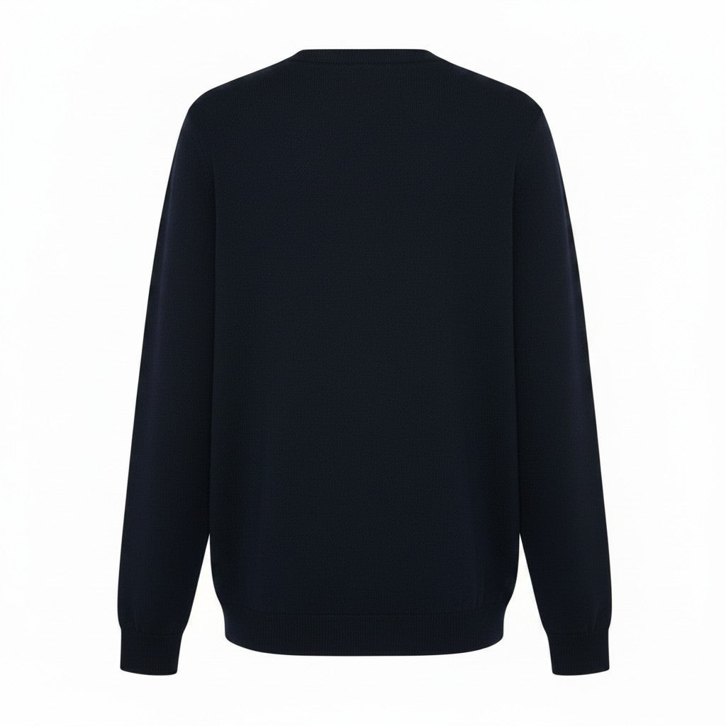 Lyle & Scott - Mens Cotton Argyle V Neck Jumper - Dark Navy / Cherry Red - KN2490V Y392 - Wildvine Clothing, Spalding, Lincolnshire