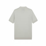 Lyle & Scott - Mens Cotton Argyle Short Sleeve Knitted Polo - Light Grey Marl/ Opal Blue - KN2491V Y391 - Wildvine Clothing, Spalding, Lincolnshire