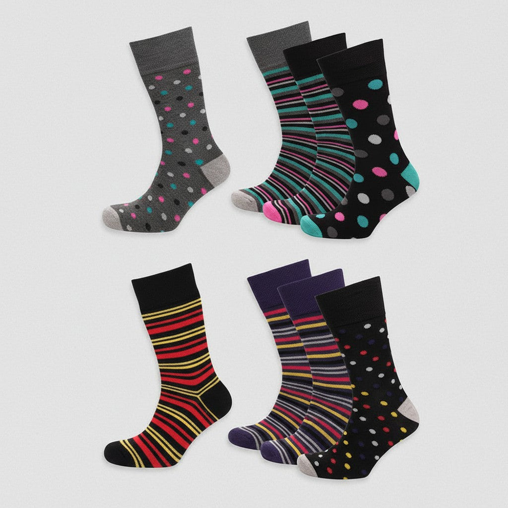 Jackdaw - Mens Bamboo Socks - Non Elastic - (3 pairs) - Wildvine Clothing, Spalding, Lincolnshire