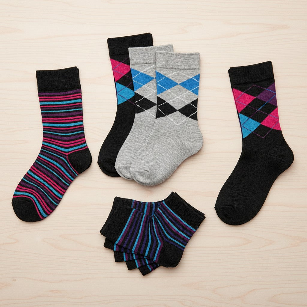 Jackdaw - Mens Bamboo Socks - Gift Box - (3 pairs) - Wildvine Clothing, Spalding, Lincolnshire
