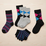 Jackdaw - Mens Bamboo Socks - Gift Box - (3 pairs) - Wildvine Clothing, Spalding, Lincolnshire
