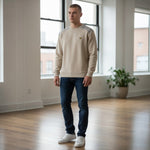 Lyle & Scott - Mens Check Panelled Crewneck Sweatshirt - Cove ML2597V W870 - Wildvine Clothing, Spalding, Lincolnshire