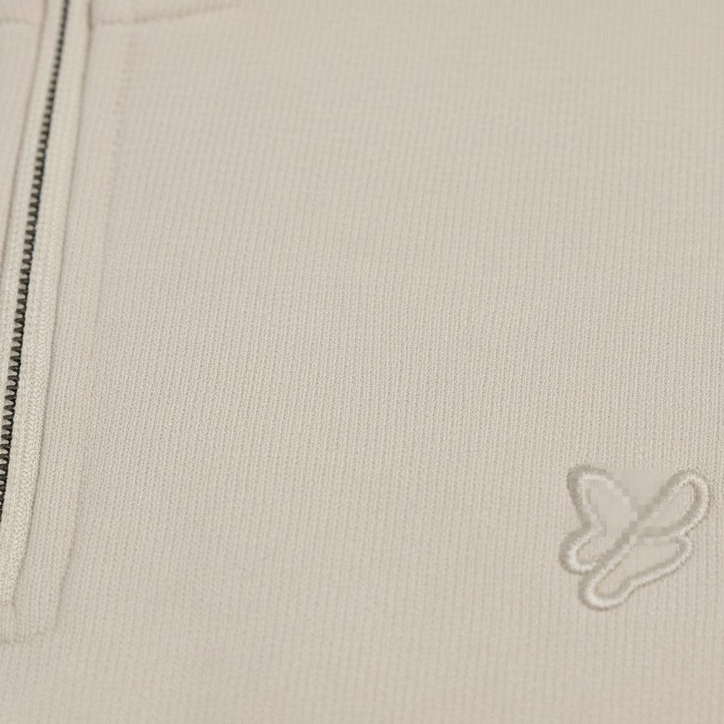 Lyle & Scott - Mens Superfine Quarter Zip Sweatshirt - Cove ML2258TONT W870 - Wildvine Clothing, Spalding, Lincolnshire