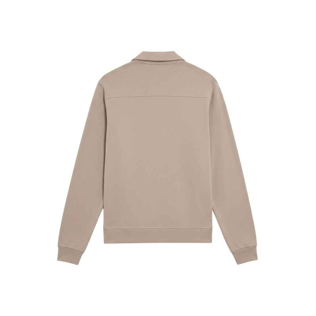 Lyle & Scott - Mens Interlock Jersey Overshirt - Cobblestone X084 - Wildvine Clothing, Spalding, Lincolnshire