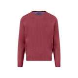 Fynch-Hatton - Mens Knitwear - O-Neck, Superfine - Berry - Wildvine Clothing, Spalding, Lincolnshire