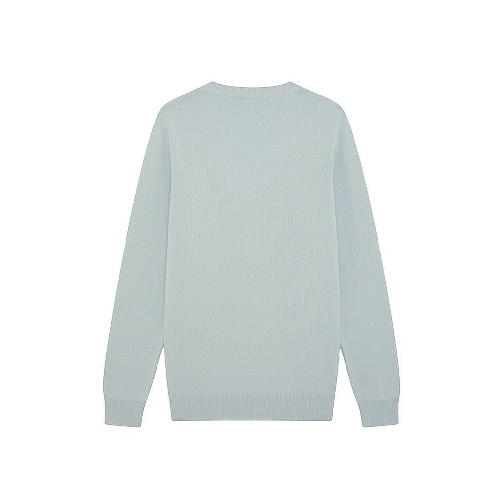 Lyle & Scott - Mens Cotton V Neck Jumper - Opal Blue - Wildvine Clothing, Spalding, Lincolnshire