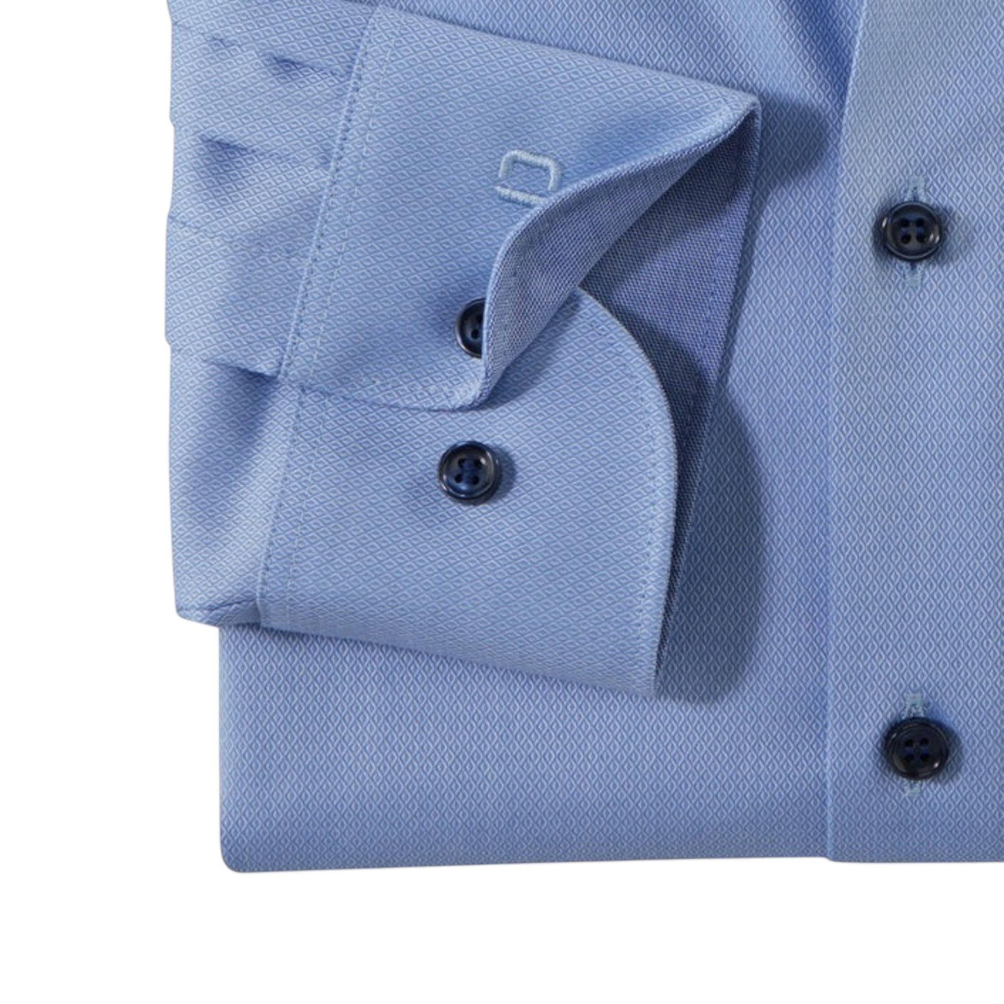 OLYMP - Mens Shirt - Level Five Body Fit -Blue - Wildvine Clothing, Spalding, Lincolnshire