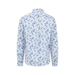 Fynch-Hatton - Mens Shirt - Premium Print - Crystal Blue 604 - Wildvine Clothing, Spalding, Lincolnshire