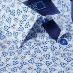 DG's Drifter Mens - Regular Short Sleeve Casual Shirt - Blue/Floral - 14682SS - 25 - Wildvine Clothing, Spalding, Lincolnshire