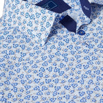 DG's Drifter Mens - Regular Short Sleeve Casual Shirt - Blue/Floral - 14682SS - 25 - Wildvine Clothing, Spalding, Lincolnshire