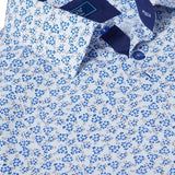 DG's Drifter Mens - Regular Short Sleeve Casual Shirt - Blue/Floral - 14682SS - 25 - Wildvine Clothing, Spalding, Lincolnshire