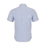 DG's Drifter Mens - Regular Short Sleeve Casual Shirt - Blue/Floral - 14682SS - 25 - Wildvine Clothing, Spalding, Lincolnshire