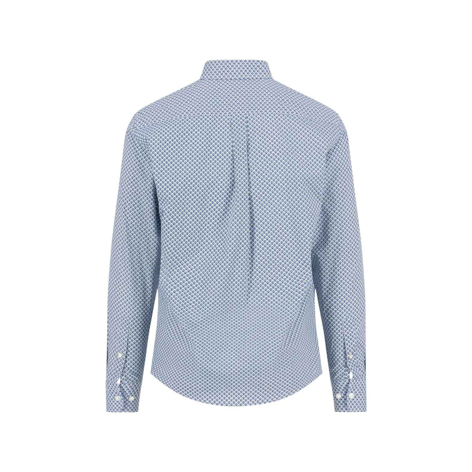 Fynch-Hatton - Mens Shirt - Combi Print - Fern - Wildvine Clothing, Spalding, Lincolnshire