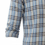 Gurteen - Mens - 100% Linen Shirt - Rome - Modern Fit / LS - Chocolate Check - 5720 691 - Wildvine Clothing, Spalding, Lincolnshire