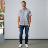 DG's Drifter Mens - Regular Short Sleeve Casual Shirt - Blue - Wildvine Clothing, Spalding, Lincolnshire