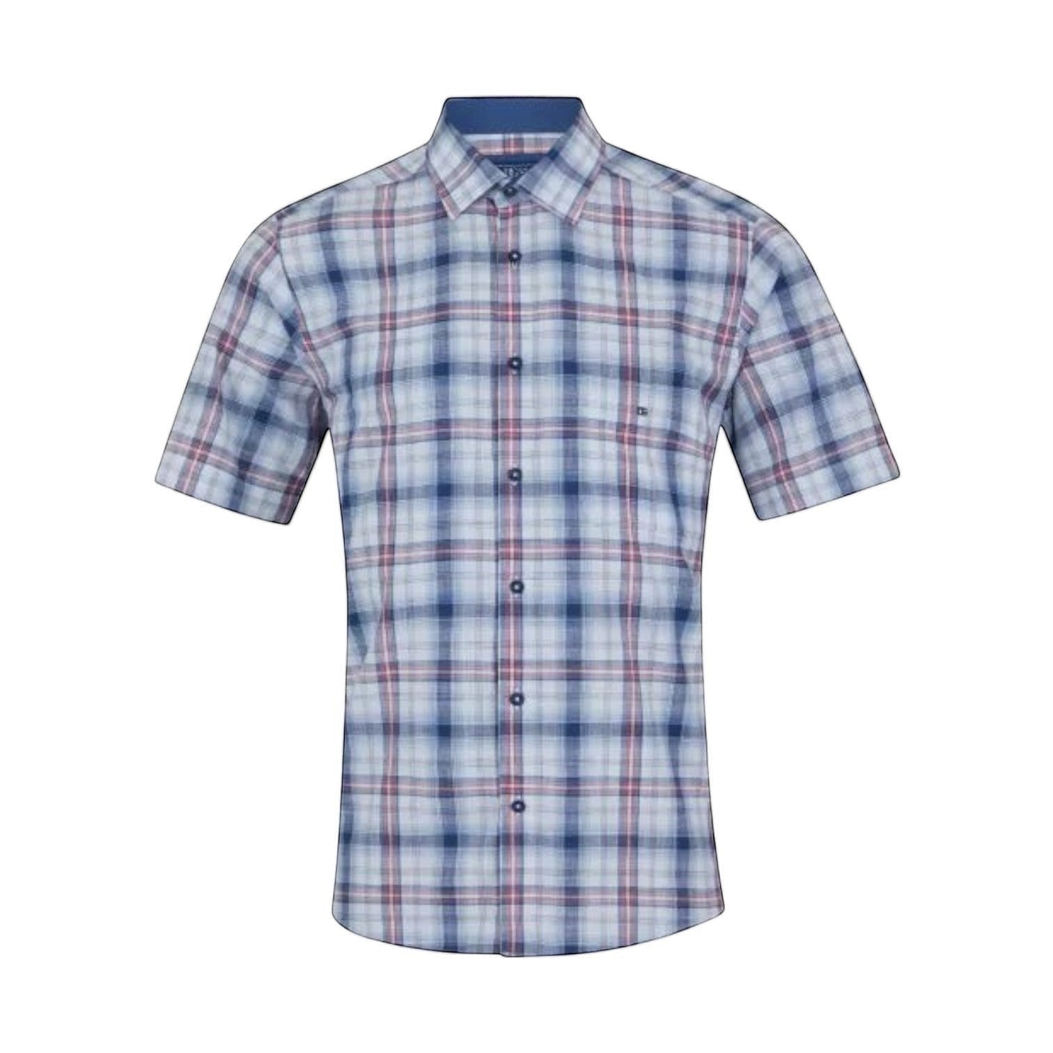 DG's Drifter Mens - Regular Short Sleeve Casual Shirt - Blue - Wildvine Clothing, Spalding, Lincolnshire