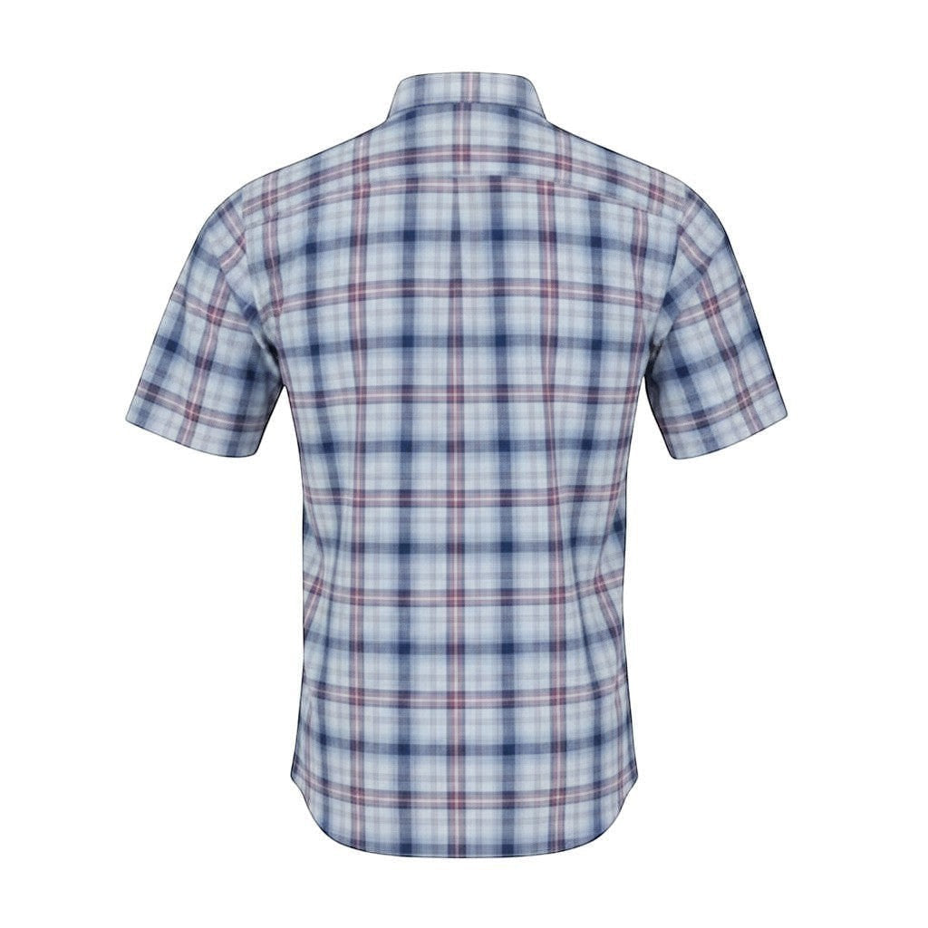 DG's Drifter Mens - Regular Short Sleeve Casual Shirt - Blue - Wildvine Clothing, Spalding, Lincolnshire