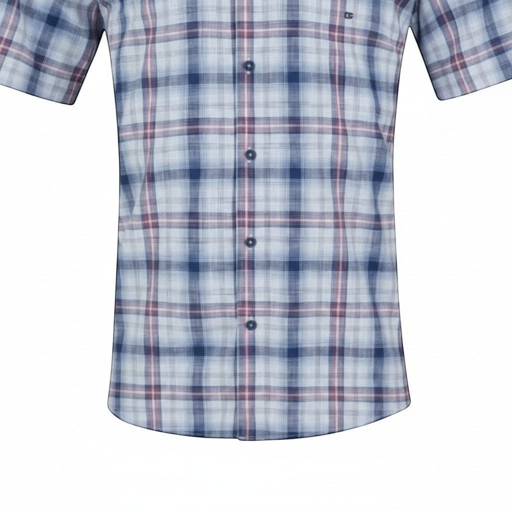 DG's Drifter Mens - Regular Short Sleeve Casual Shirt - Blue - Wildvine Clothing, Spalding, Lincolnshire