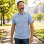 Lyle & Scott - Mens Tipped Polo Shirt - Bubble Blue / Jet Black - SP1524VOGT Y167 - Wildvine Clothing, Spalding, Lincolnshire