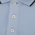 Lyle & Scott - Mens Tipped Polo Shirt - Bubble Blue / Jet Black - SP1524VOGT Y167 - Wildvine Clothing, Spalding, Lincolnshire