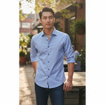 OLYMP - Mens Shirt - Level Five Body Fit -Blue - Wildvine Clothing, Spalding, Lincolnshire