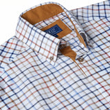 DG's Drifter Mens - Regular Short Sleeve Ivano Casual Shirt - Brown Check - 14822SS 45 - Wildvine Clothing, Spalding, Lincolnshire